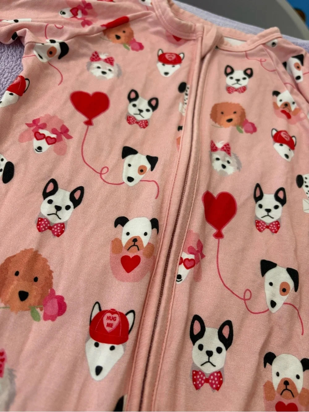 Puppy love zip pajama